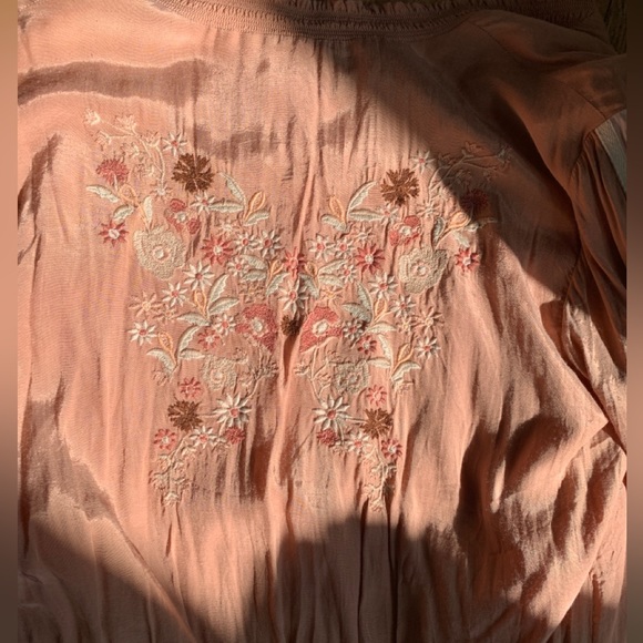 Vintage Satin Bomber Jacket 🌸 Embroidered Butterfly 🦋 Ruffled collar & wrists - Picture 2 of 14